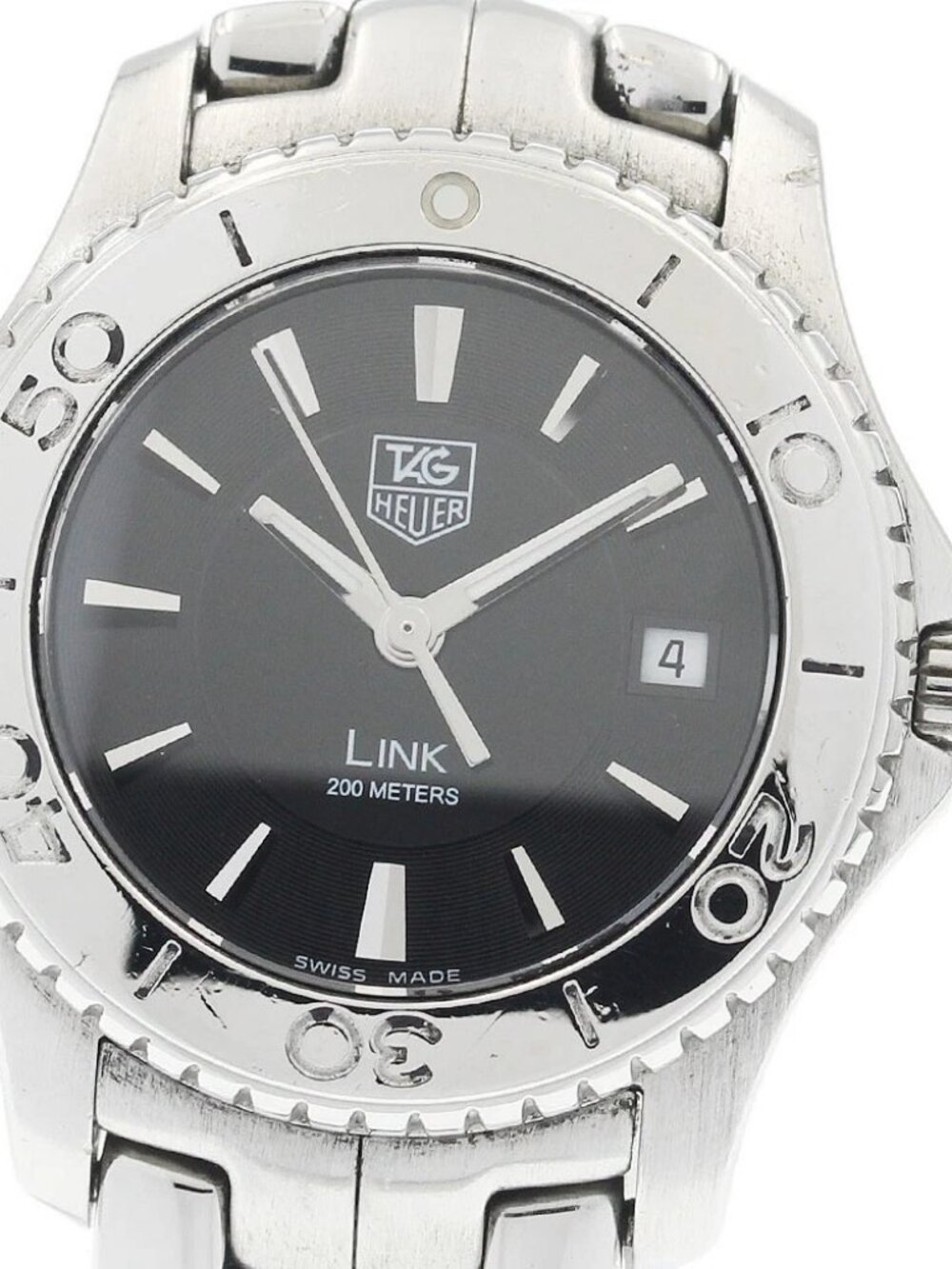 TAG HEUER Link WJ1314-0 Date Black Dial Quartz Ladies Watch_935558